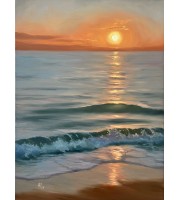 Sun in the embrace of the sea