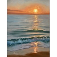 Sun in the embrace of the sea