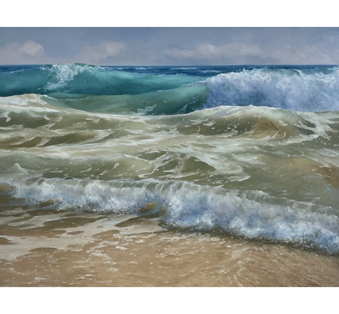 Ocean’s Embrace — Oil on Canvas